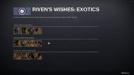 Riven's Wishes Exotic rewards (Image via Bungie)